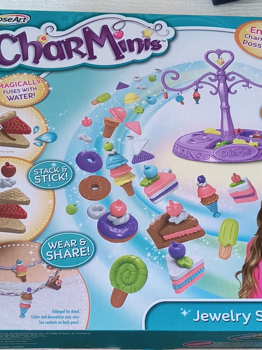 Charm Minis Purple Jewelry Stand & Charm Craft Kit for KidsClassic family tablet